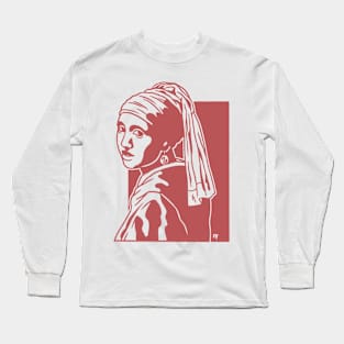 Girl with a Pearl Earring Long Sleeve T-Shirt